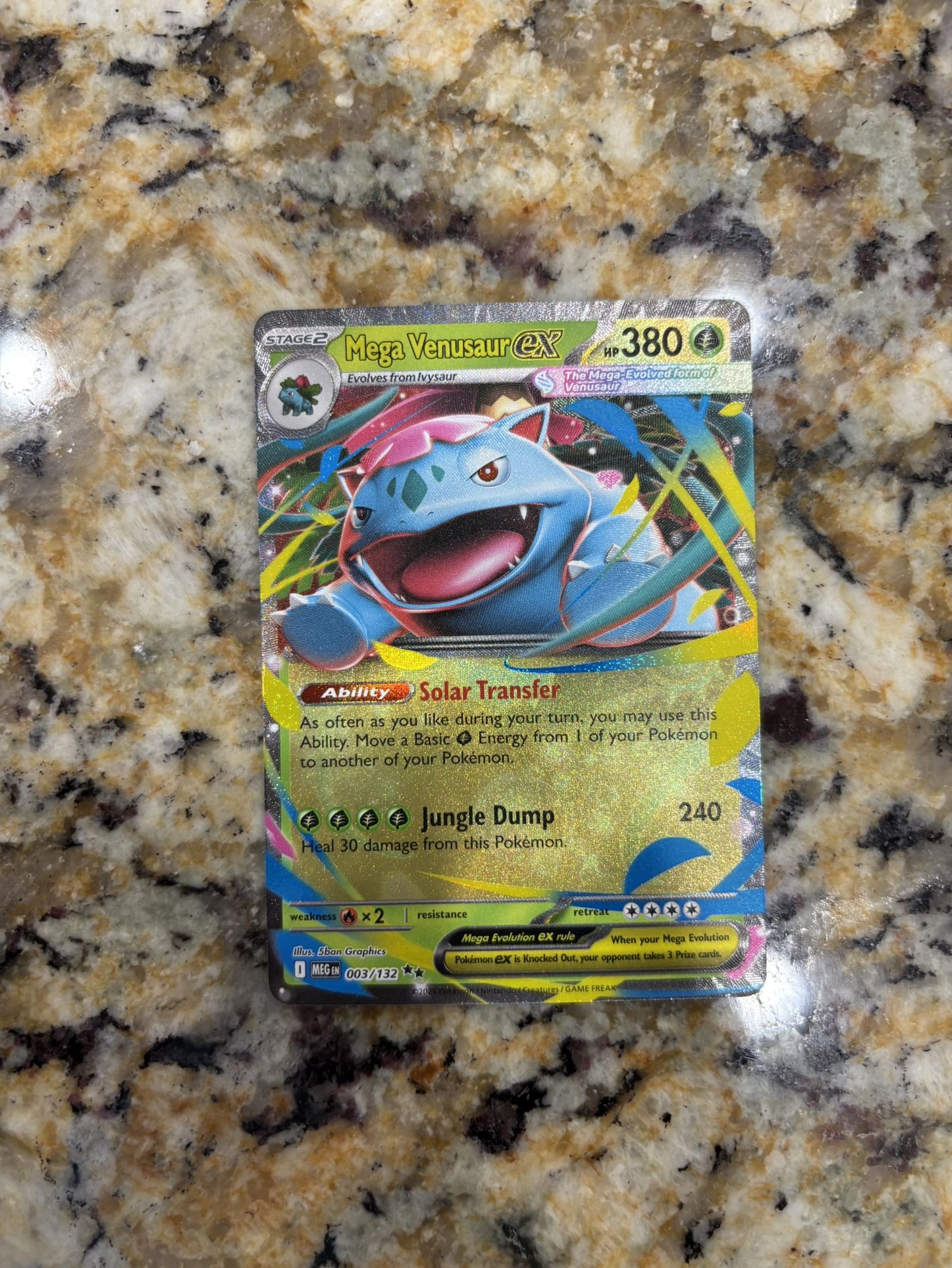 Mega Venusaur ex 3/132 Pokemon Mega Evolution Pack Fresh