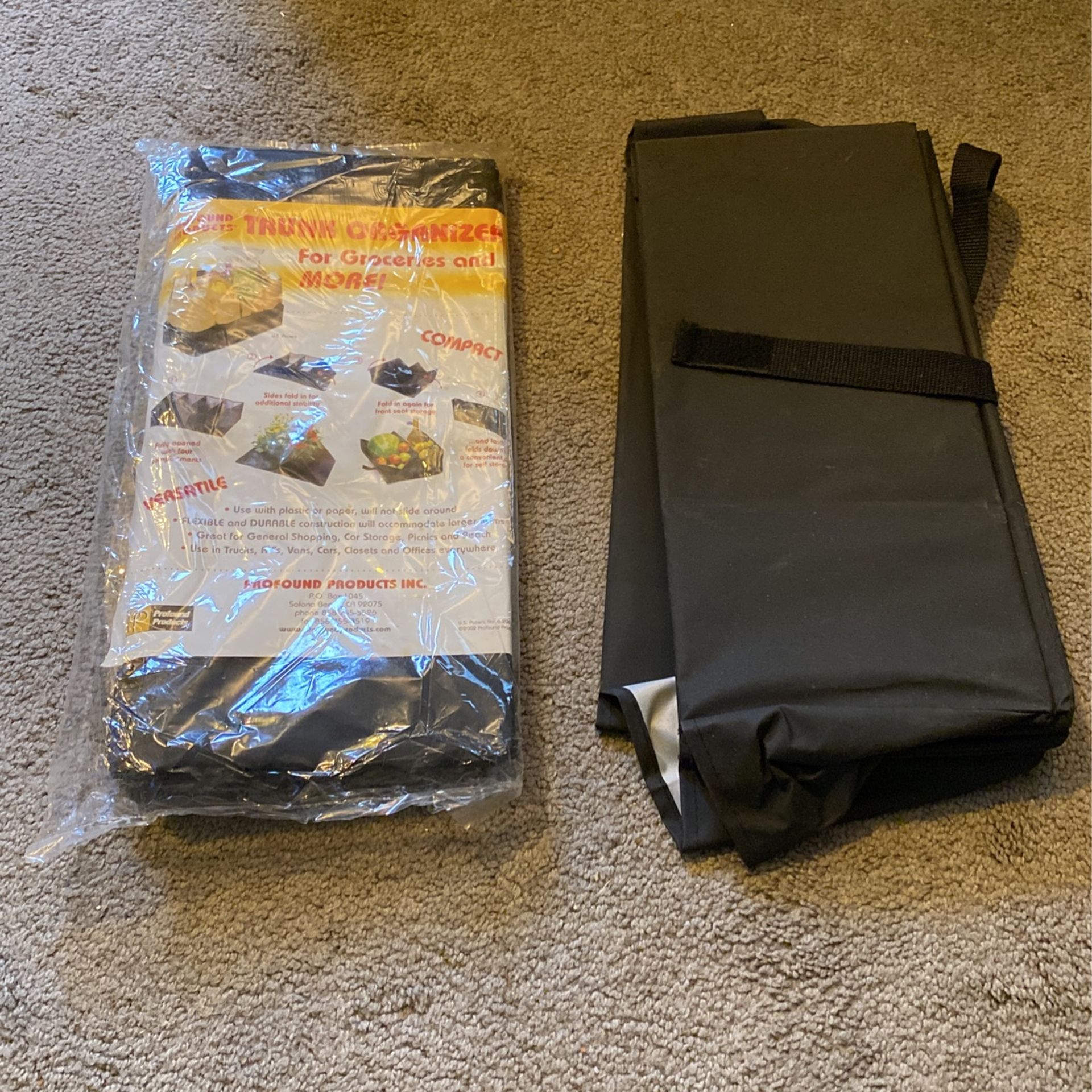 2 Trunk Organizers One Sealed One Opened