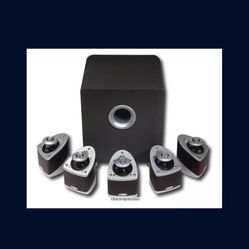 5.1 Mirage Nanostat Speakers W/ Subwoofer 