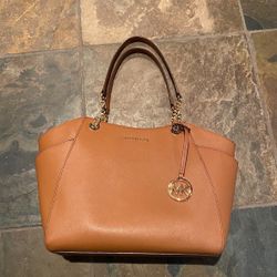 Michael Kors Large Brown Leather Tote