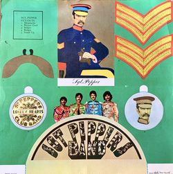 VINTAGE The Beatles Sgt.Peppers Cut Out Genuine Insert