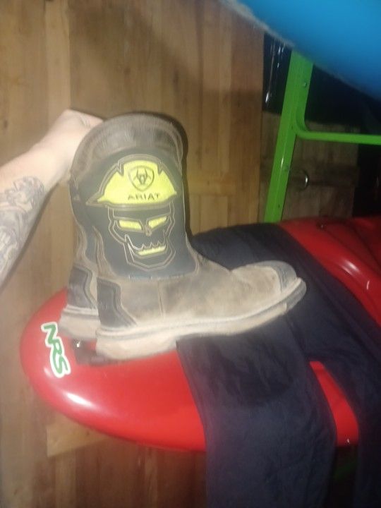 Ariat Composite Toe Work Boots Men's 9 An A Half D