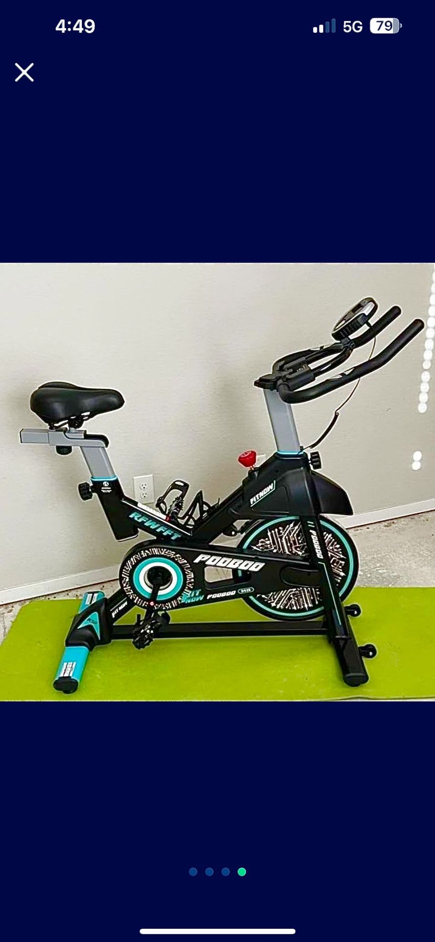🚴‍♀️ POOBOO Magnetic Resistance Indoor Cycling Bike - Quiet Belt Drive!
