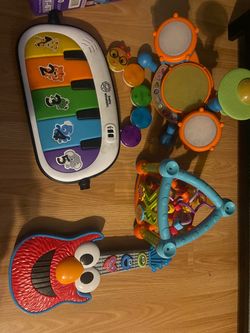 Box of baby/toddler toys