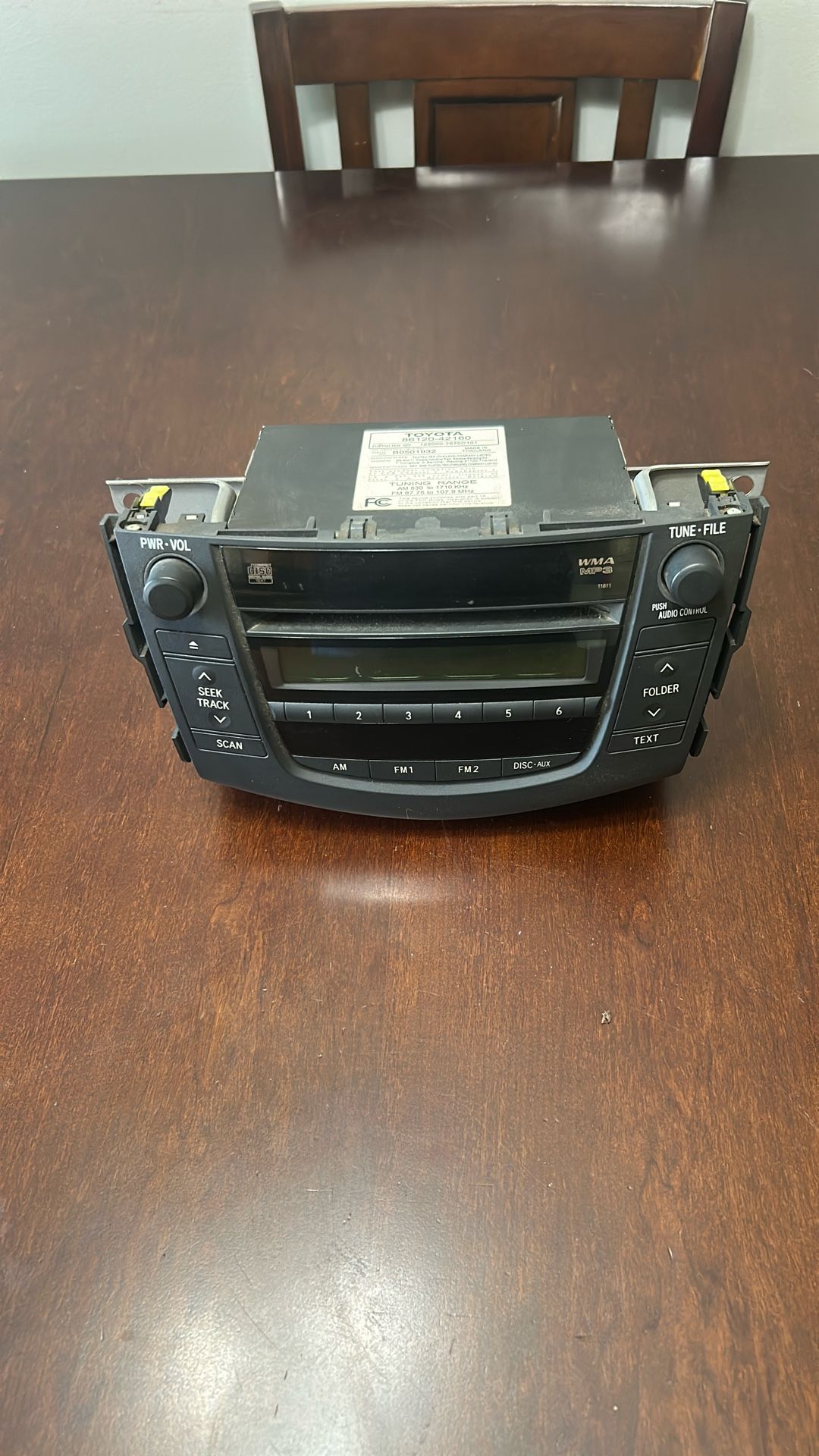 2008 Toyota Rav4 OEM Radio/CD Player