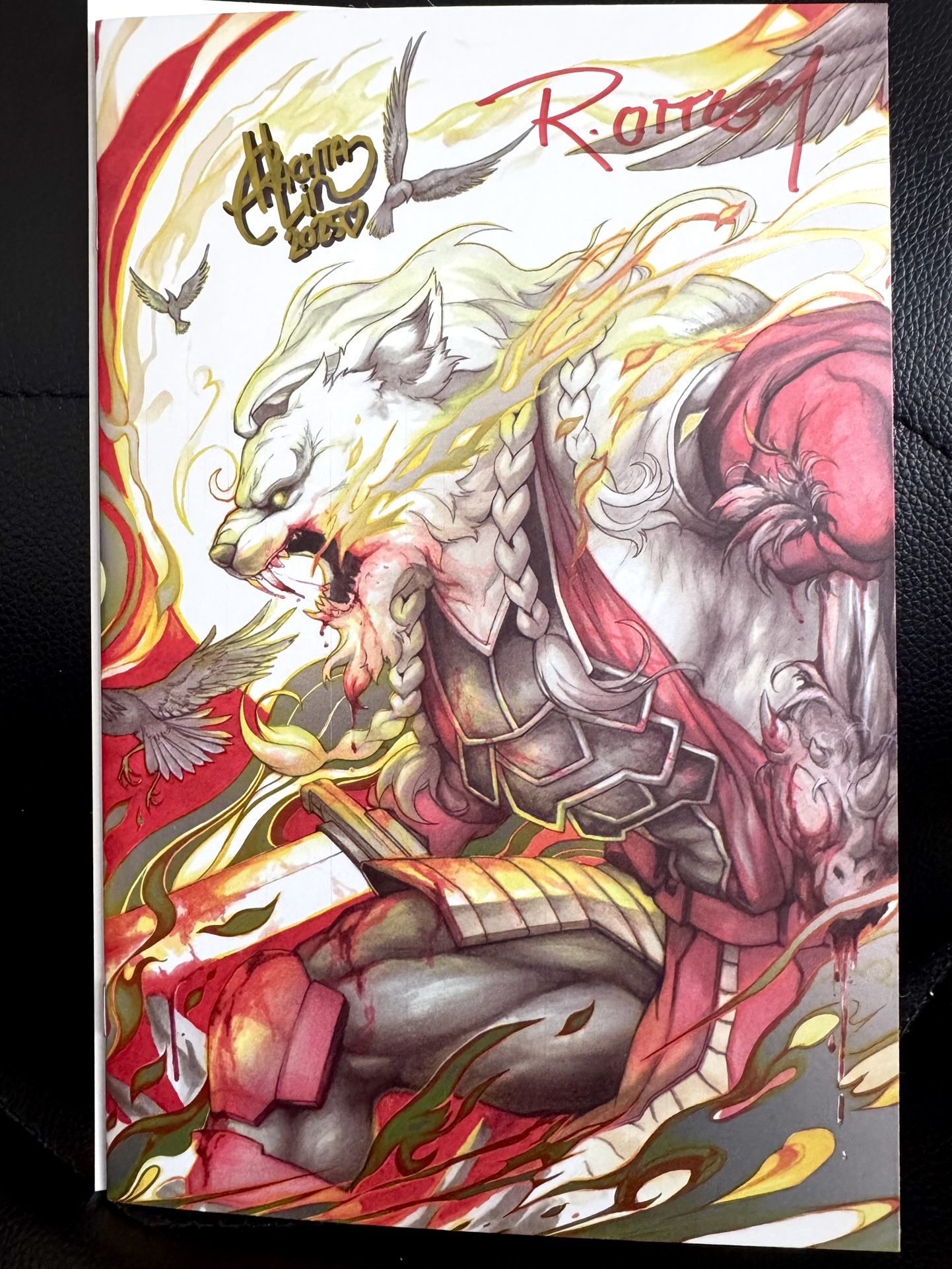 Battle Beast #3 2x SIGNED BY Rachta Lin & RYAN OTTLEY SDCC Exclusive NM