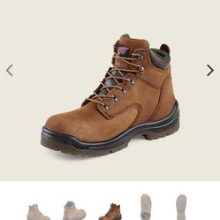 SIZE 8 RED WING WATERPROOF LEATHER SAFETY TOE BOOTS BRAND NEW 