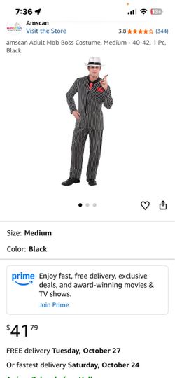 New Adult men’s Mob boss costume