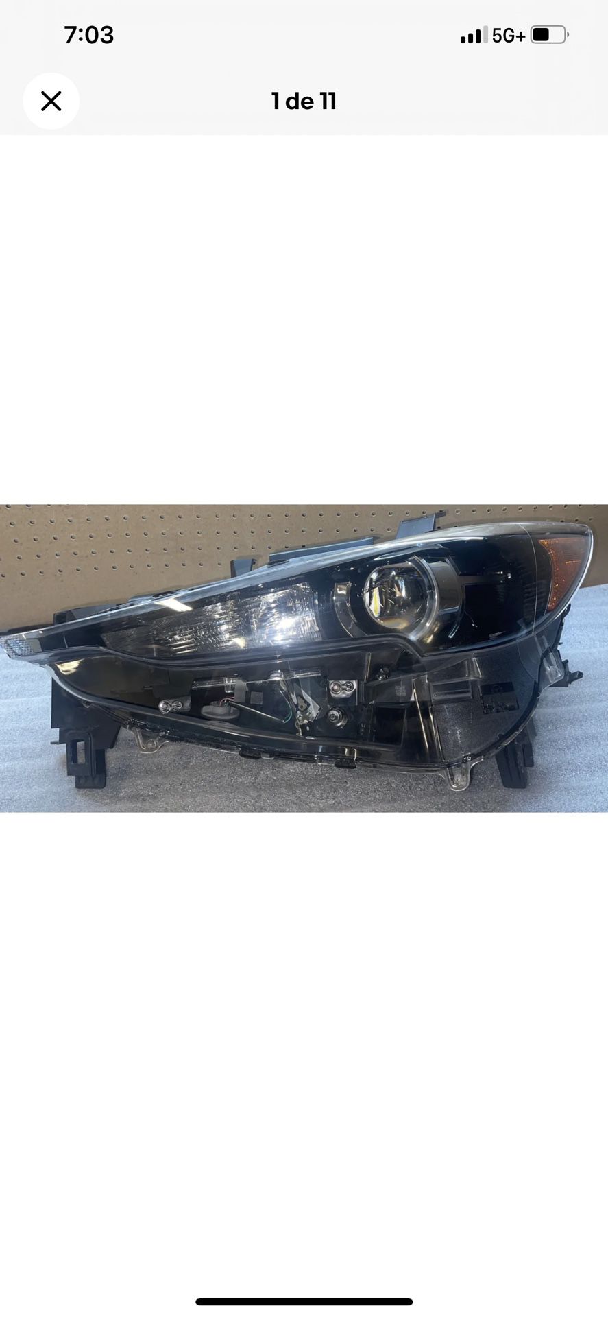 2017-2021 Mazda CX 5 Left Driver Side Headlight LED OEM KL2J51041F