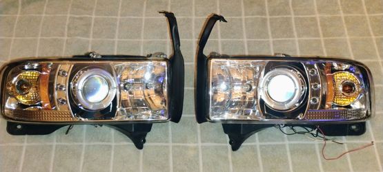 NEW AKKON Projector Headlights 94-01 Dodge Ram