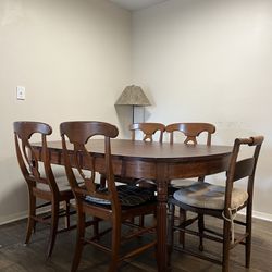 Wooden Dining Table With Chairs 