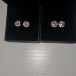 Vvs Diamond Screw On Earrings 