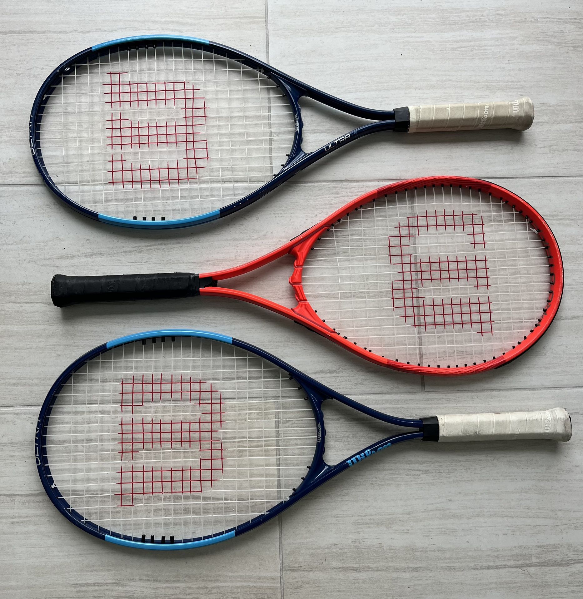 3 Wilson Tennis Racquet Pro Staff Precision XL Ultra Power XL 112