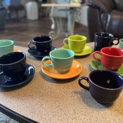 Fiesta Cups And Saucers 