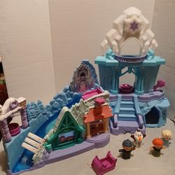 Little People Elsa Anna Kristof And Olaf And Sled, Little People Frozen 