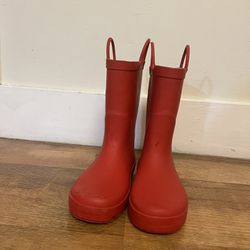 Rubber Boots, Kids, Size 2 (red)