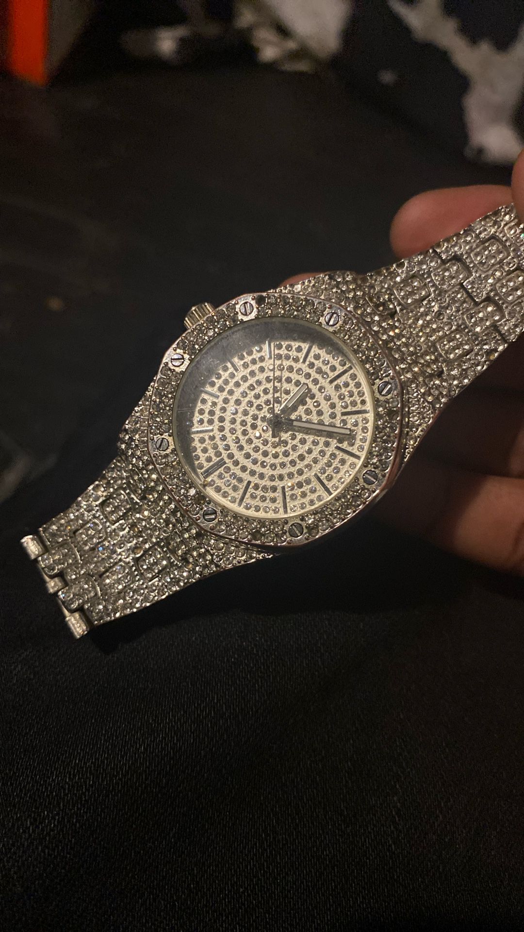 Techno Pave Quartz Watch