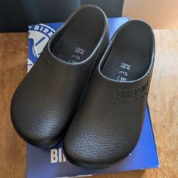 Birkenstock Profi-Birki Polyurethane Black Clog Size 39 NEVER WORN/IN BOX