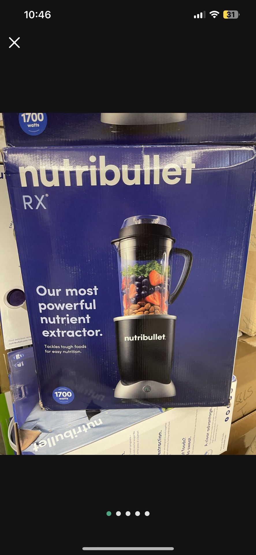 NutriBullet Rx N17-1001 Blender, Black