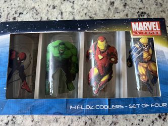 Collectible Glasses  Marvel And Marilyn Monroe