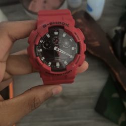 Red G Shock Watch 