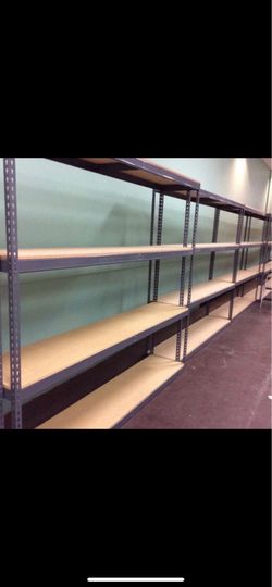 Warehouse Storage Racks 96 in W x 18 in D Industrial Shelving Systems Similar To Uline And Grainger Shelves Delivery Available