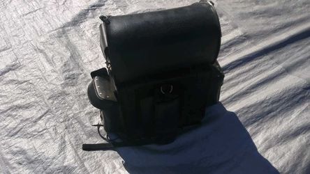 Seat and back rest and saddle bag