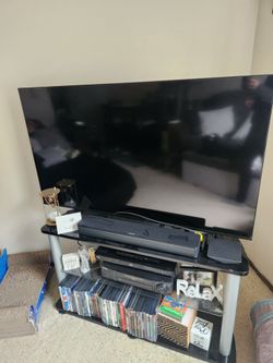 Glass 55 inch TV stand