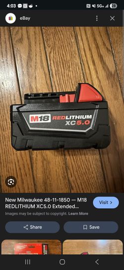 Milwaukee  Xc 5.0 Batteries