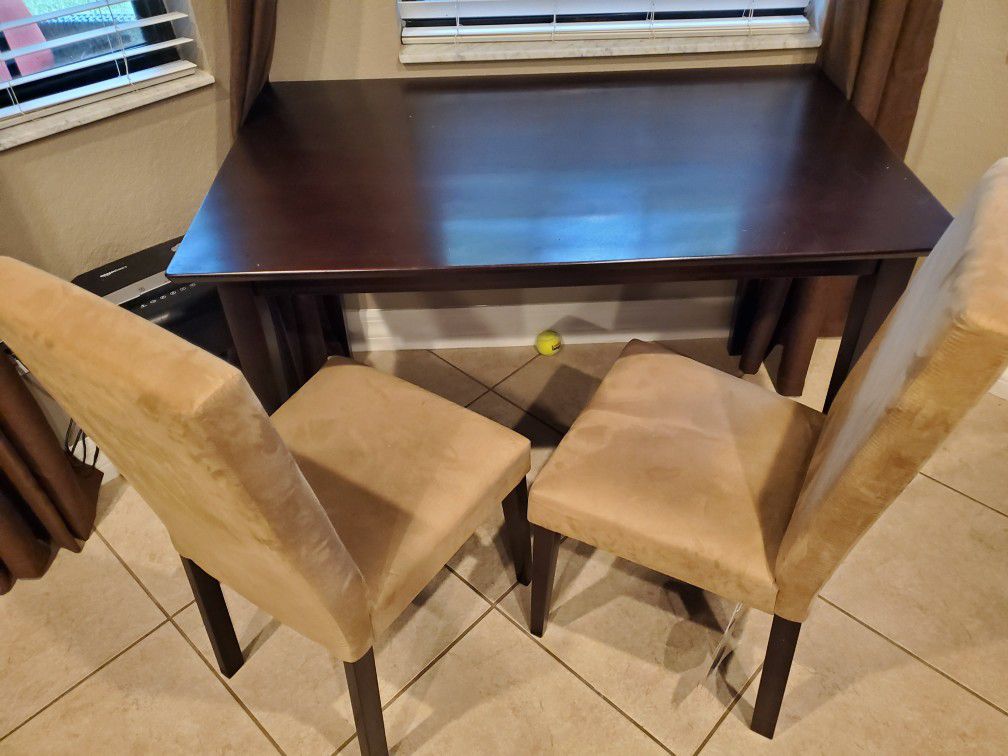 Dining / Breakfast wooden table and 2 chair set