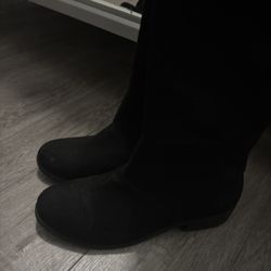 Black Knee High Boots 