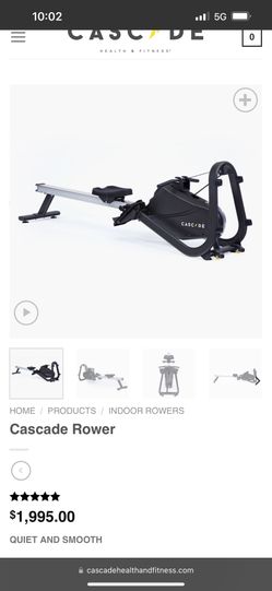 Cascade rowing machine