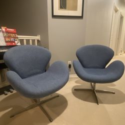 Pair Of Swan Chairs
