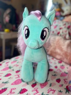 Build A Bear Minty My Little Pony Peppermint 2016 Green Mint Retired Purple Hair