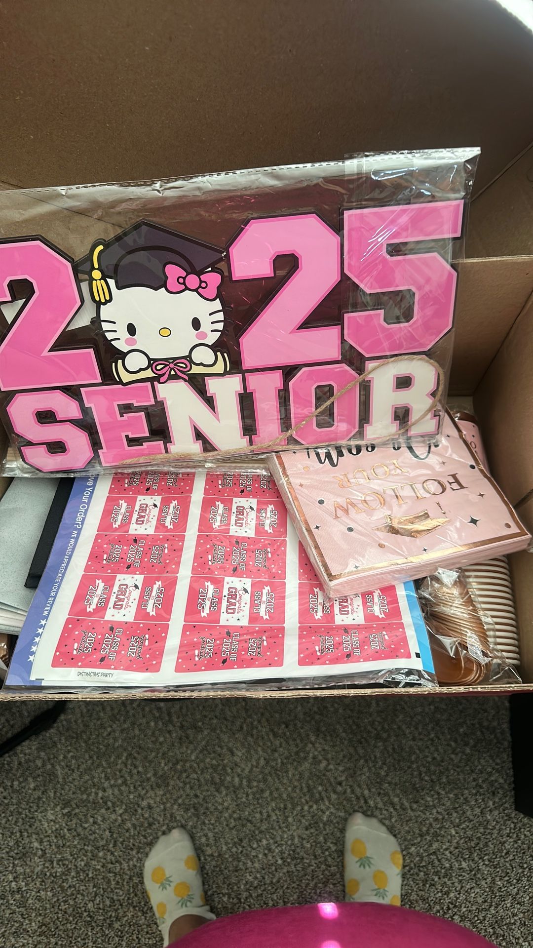 Decoration for a graduation party 
