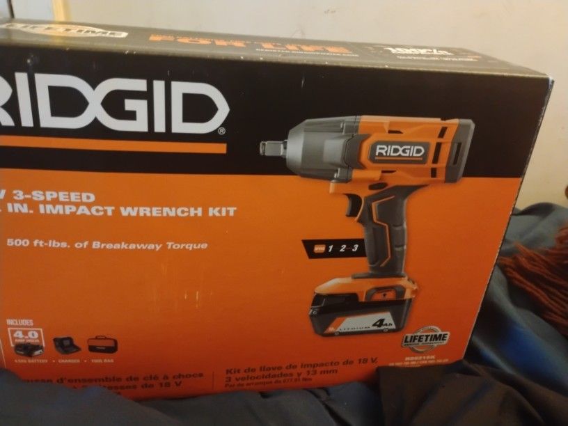 Ridgid 18V Impact Wrench