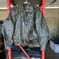 Vintage Wilson’s Leather Biker Black  Jacket 