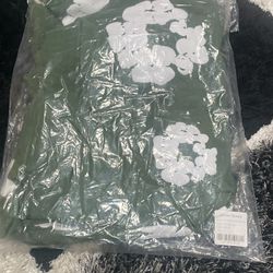 GREEN DENIM TEAR HODDIE SIZE SMALL 