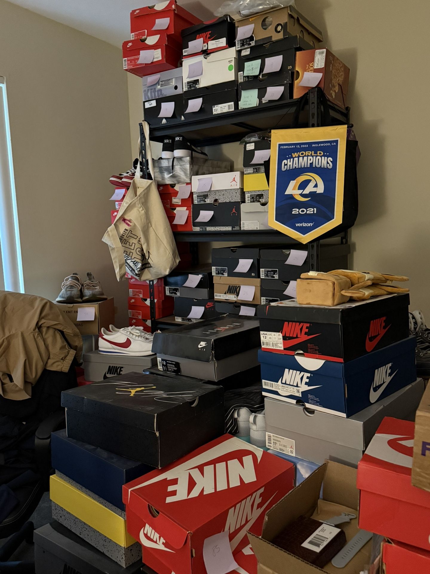 Shoe Collection: Jordan, Nike, Yeezy-143 Pairs