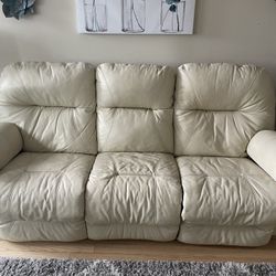 White Leather Couch