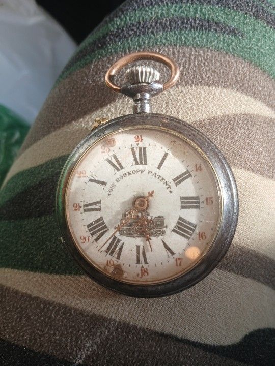 Antique 1900'S GRE ROSKOPF PATENT POCKET WATCH