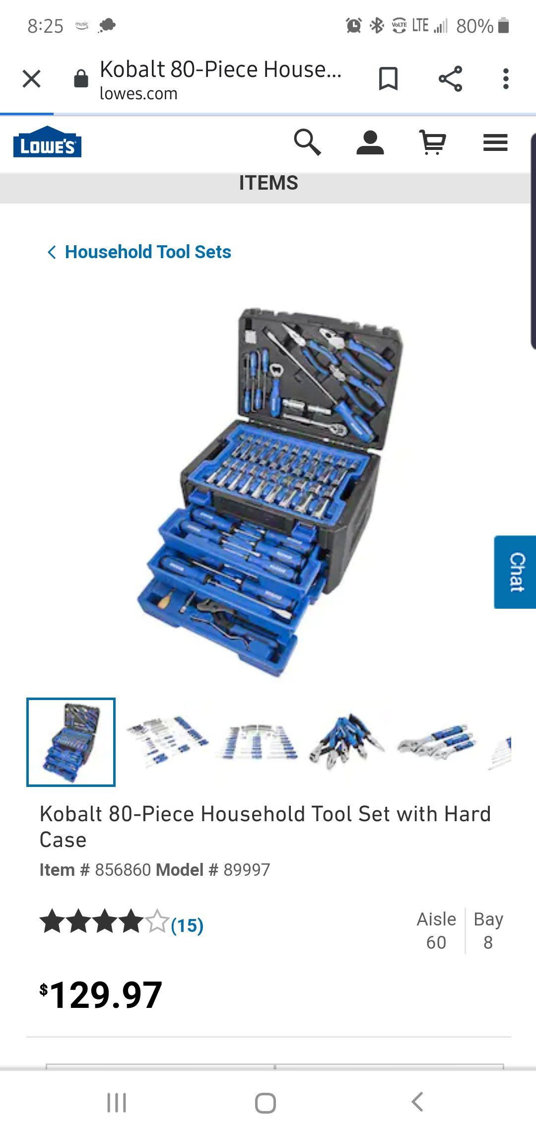 Kobalt tool set
