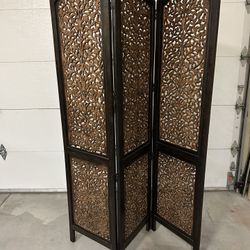 Trifold Wood Screen