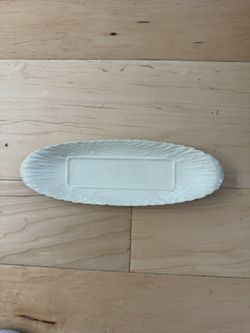 Vintage Lenox Off-White Ceramic butter dish