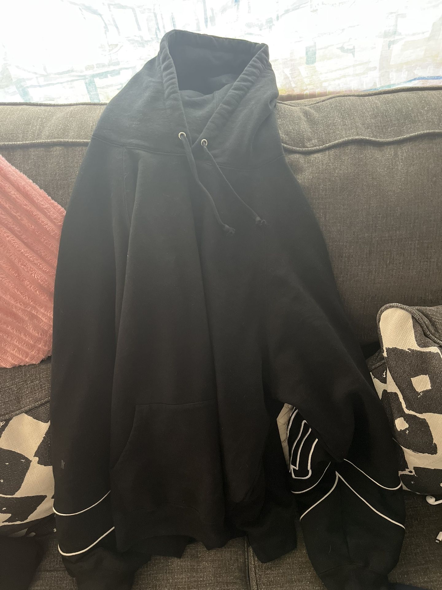 Supreme Hoodie Black Logo