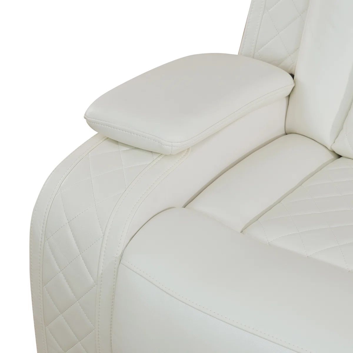New White Power Reclining Couch