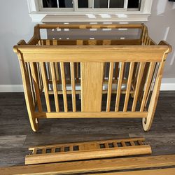 Solid oak crib or full size Bed