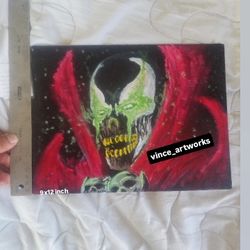 Spawn Acrylic Painting 9x12 Inch 
