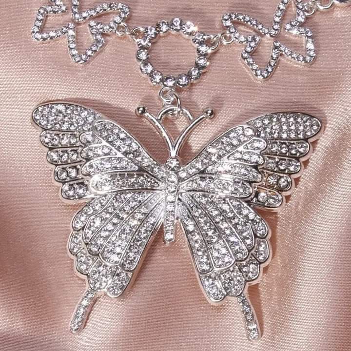 Silver Butterfly Anklet