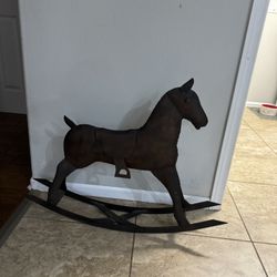 Metal rocking horse